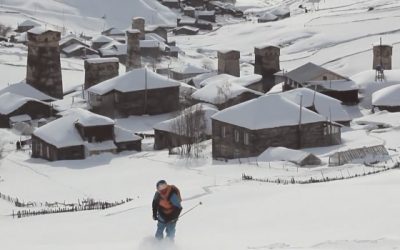 Freeride in part of the UNESCO heritage site of Upper Svaneti, Georgia – Iva Tsiklauri